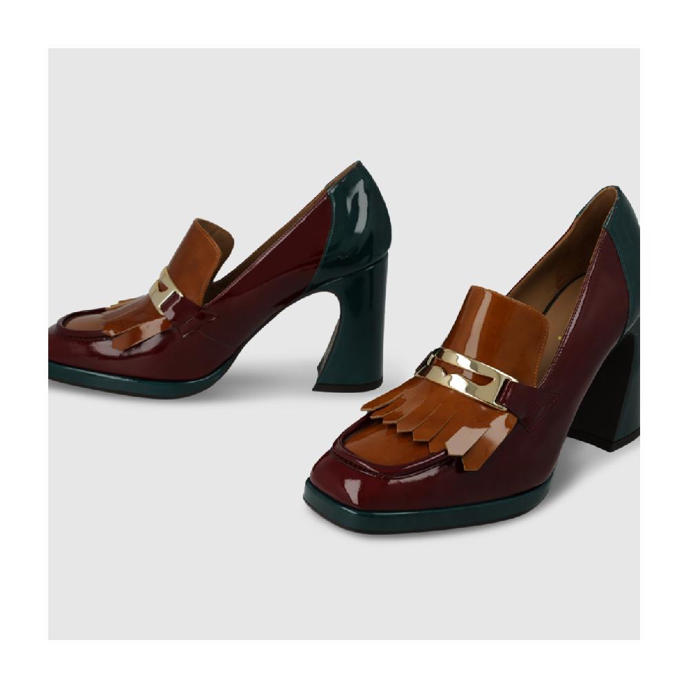 Lodi MOCASSINS BORDEAUX LIZEN