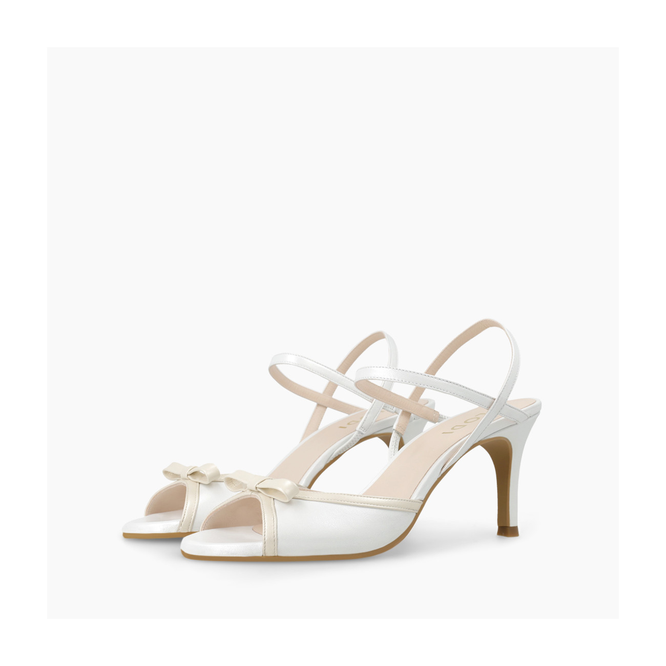 Lodi SANDALES DE MARIÉE BLANCHES LUANES