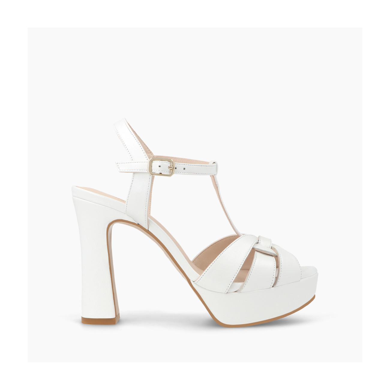 lodi SANDALES DE MARIÉE TENAS BLANCHES