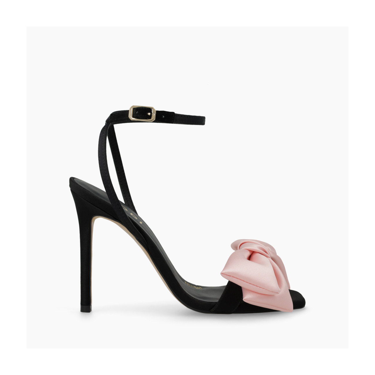 lodi SNDALES NOIRES À NOEUD ROSE WANS-TE