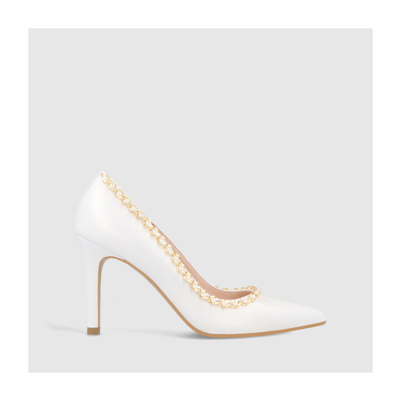 lodi ZAPATOS DE SALÓN BLANCOS RRECADENA