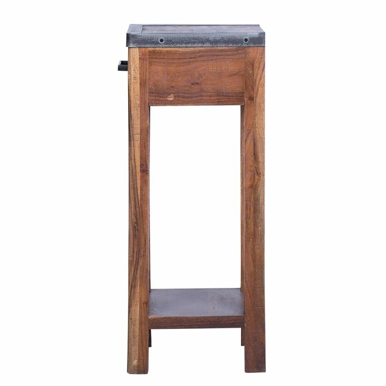 Loftscape Ars Manufacti Bout De Canapé Mackz – Acacia Massif – Acacia / Noir Vieilli