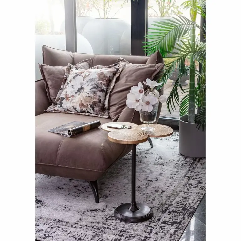 Loftscape Ars Manufacti Bout De Canapé Nikko IV – Aluminium – Laiton Vieilli / Cuivre Vieilli