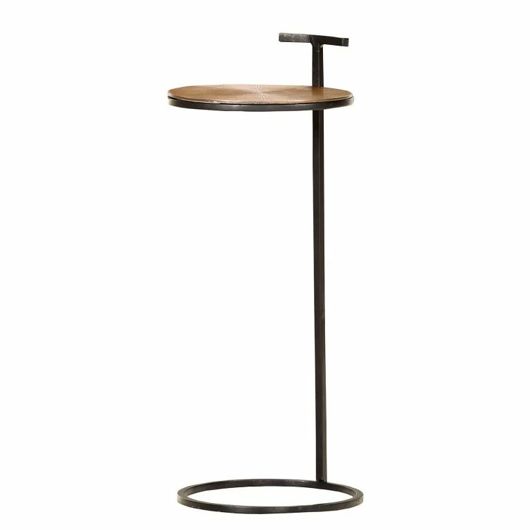 loftscape Ars manufacti Bout de canapé Nikko V – Laiton – Laiton vieilli / Noir