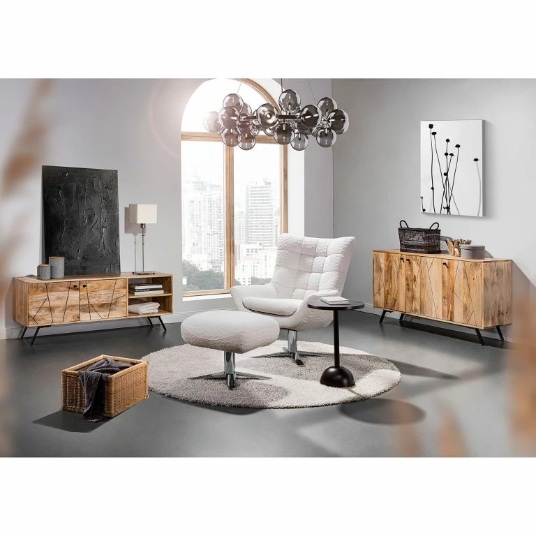 Loftscape Ars Manufacti Bout De Canapé Nikko VI – Aluminium – Noir