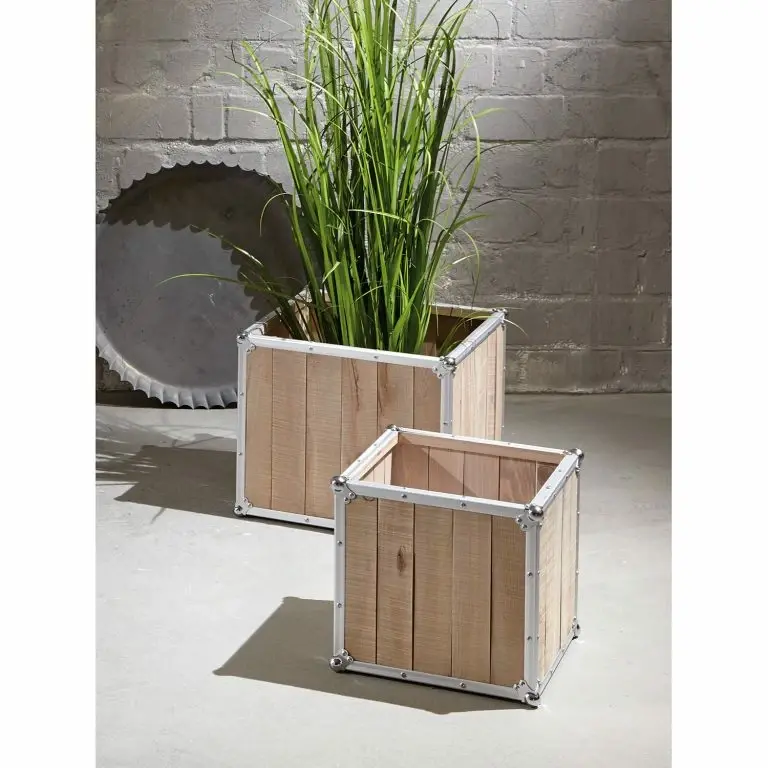 Loftscape Ars Manufacti Bouts De Canapé Palmori (lot De 2) – Pin Massif / Aluminium