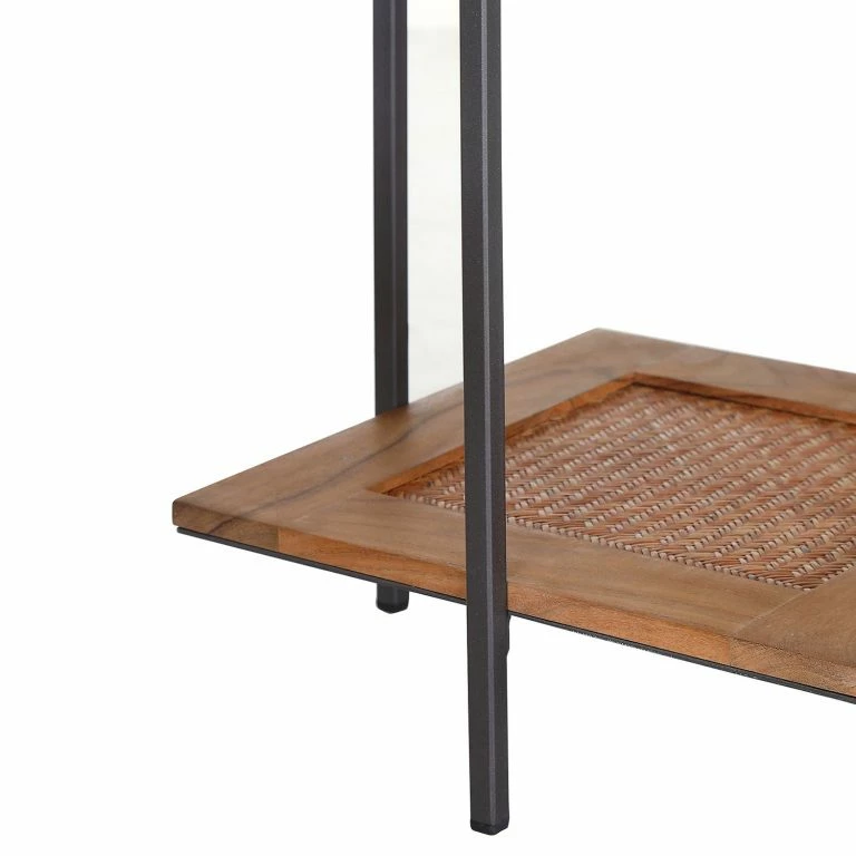 Loftscape Ars Manufacti Bouts De Canapé Timba (lot De 2) – Rotin / Acacia Massif – Acacia / Anthracite