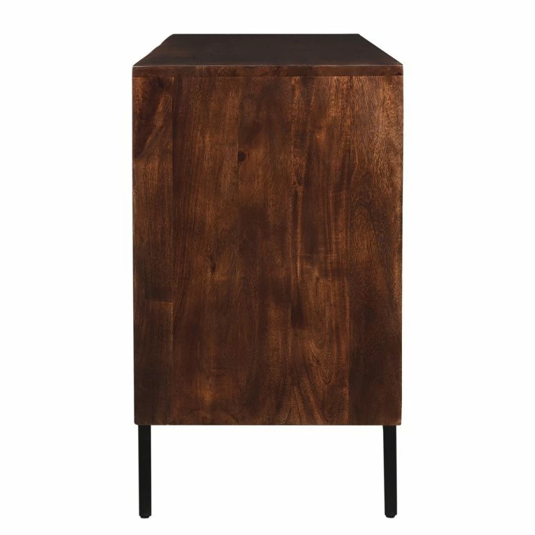 Loftscape Ars Manufacti Buffet Angun – Acacia Massif / Métal – Acacia Foncé / Noir
