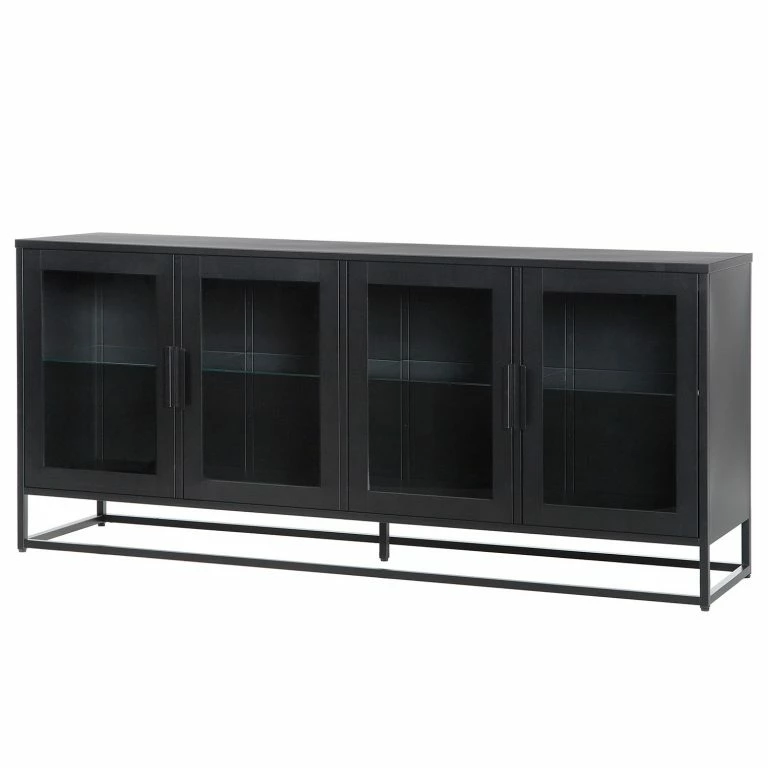 loftscape Ars manufacti Buffet Kayys – Verre / Métal – Noir