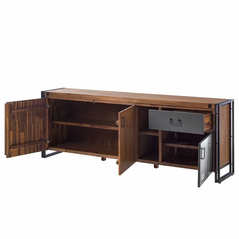 Loftscape Ars Manufacti Buffet Manchester VI – Acacia Massif / Métal – Acacia / Anthracite