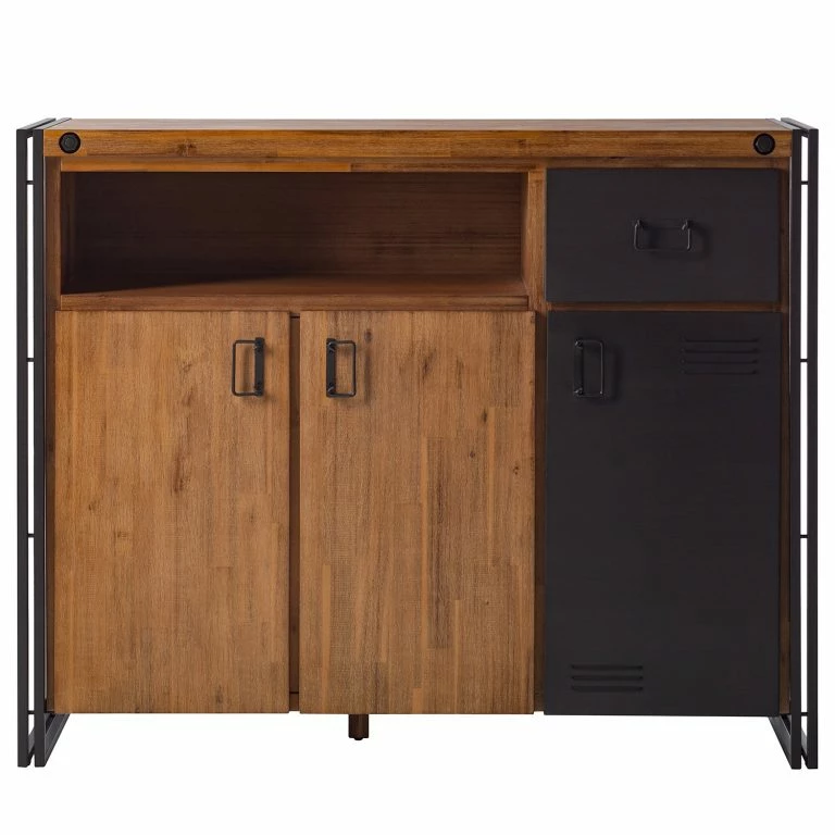 Loftscape Ars Manufacti Buffet Manchester VII – Acacia Massif / Métal – Acacia / Anthracite