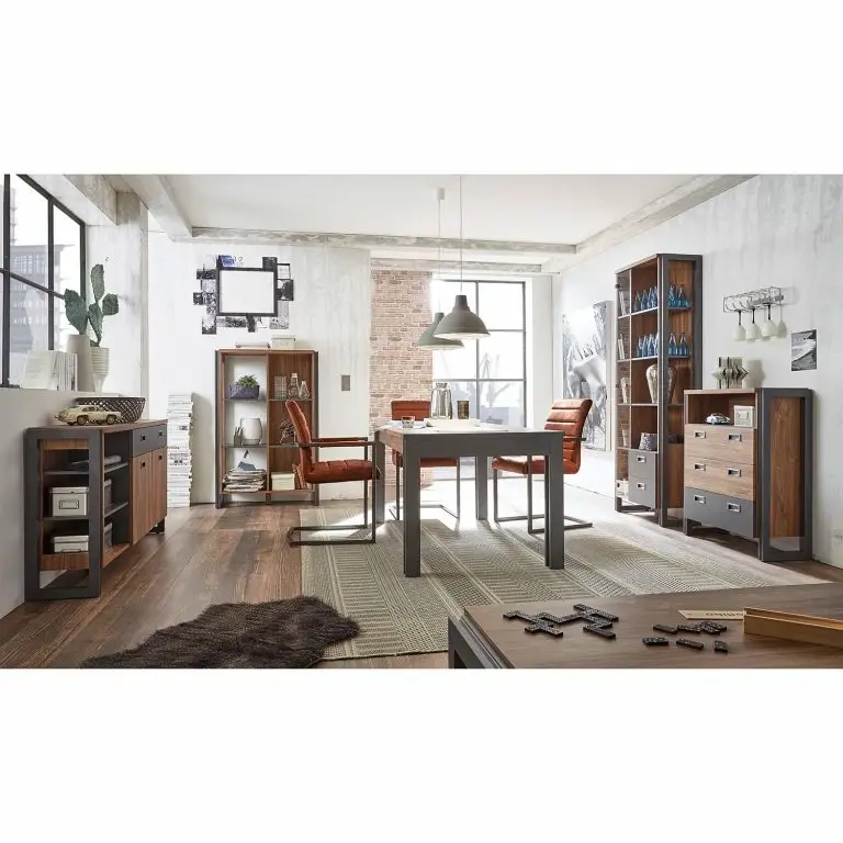 Loftscape Ars Manufacti Buffet Marton I – Imitation Chêne Stirling / Anthracite