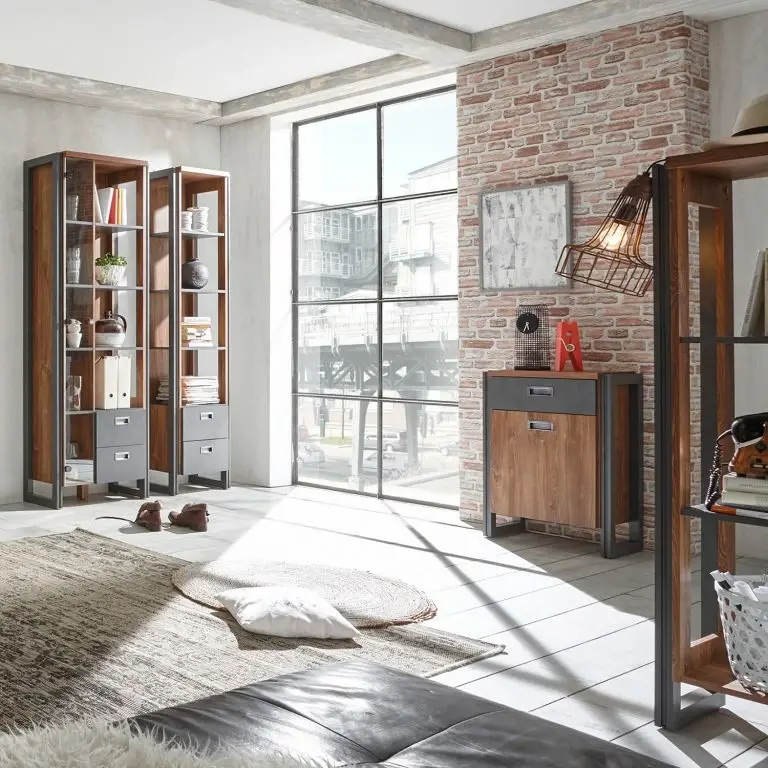 Loftscape Ars Manufacti Buffet Marton III – Imitation Chêne Stirling / Anthracite