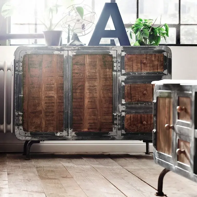 Loftscape Ars Manufacti Buffet Wharton I – Partiellement En Acacia Massif / Acier