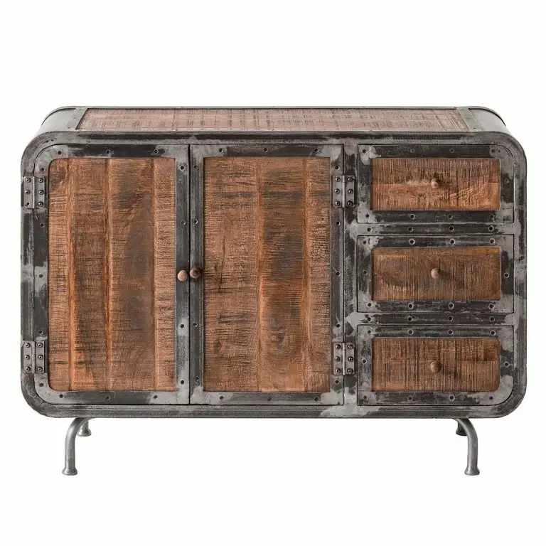 Loftscape Ars Manufacti Buffet Wharton I – Partiellement En Acacia Massif / Acier