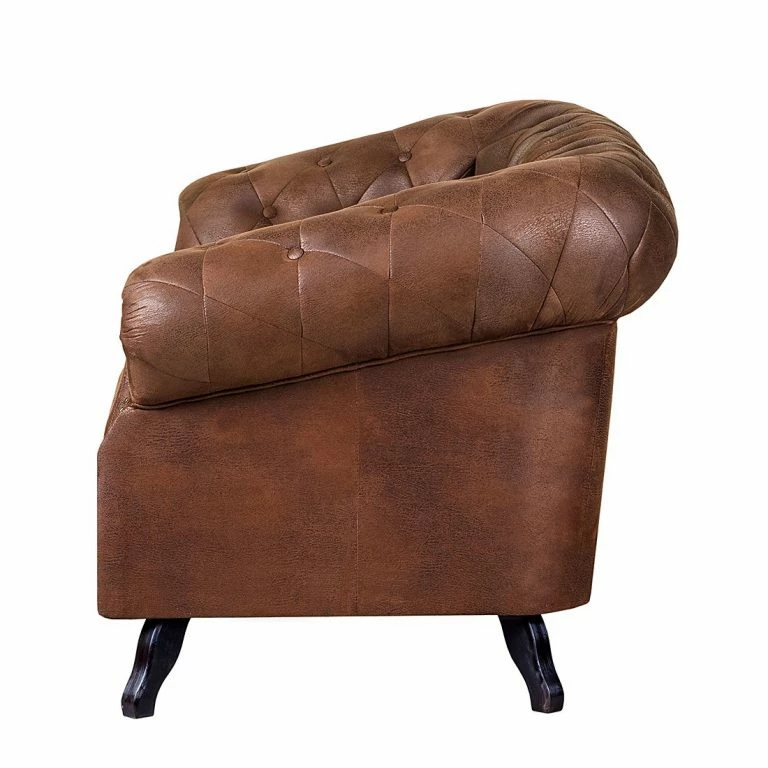 Loftscape Ars Manufacti Canapé Benavente (2 Places) – Aspect Vieux Cuir Marron