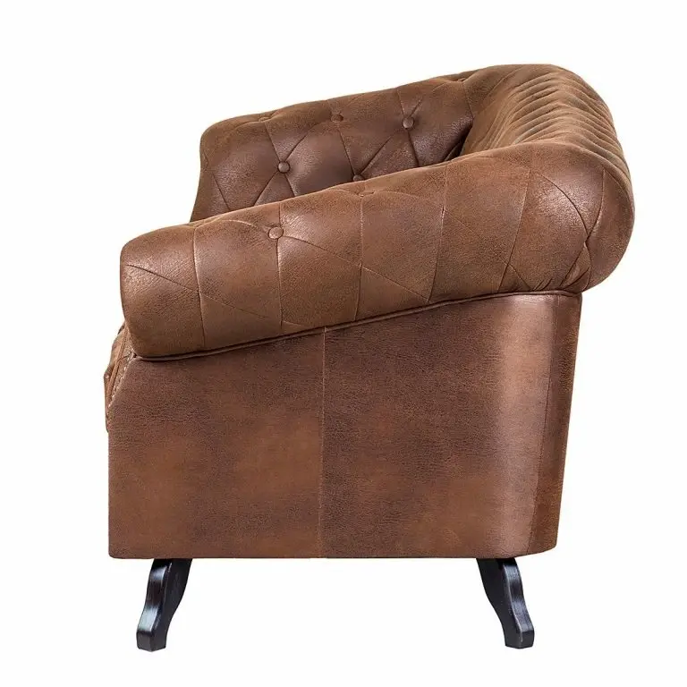 Loftscape Ars Manufacti Canapé Benavente (3 Places) – Aspect Vieux Cuir Marron