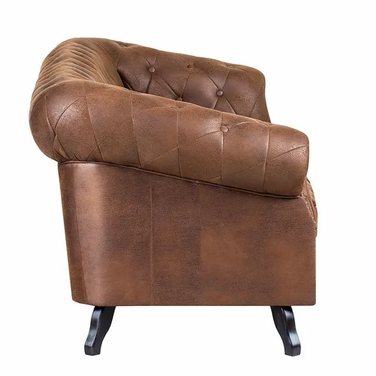 Loftscape Ars Manufacti Canapé Benavente (3 Places) – Aspect Vieux Cuir Marron