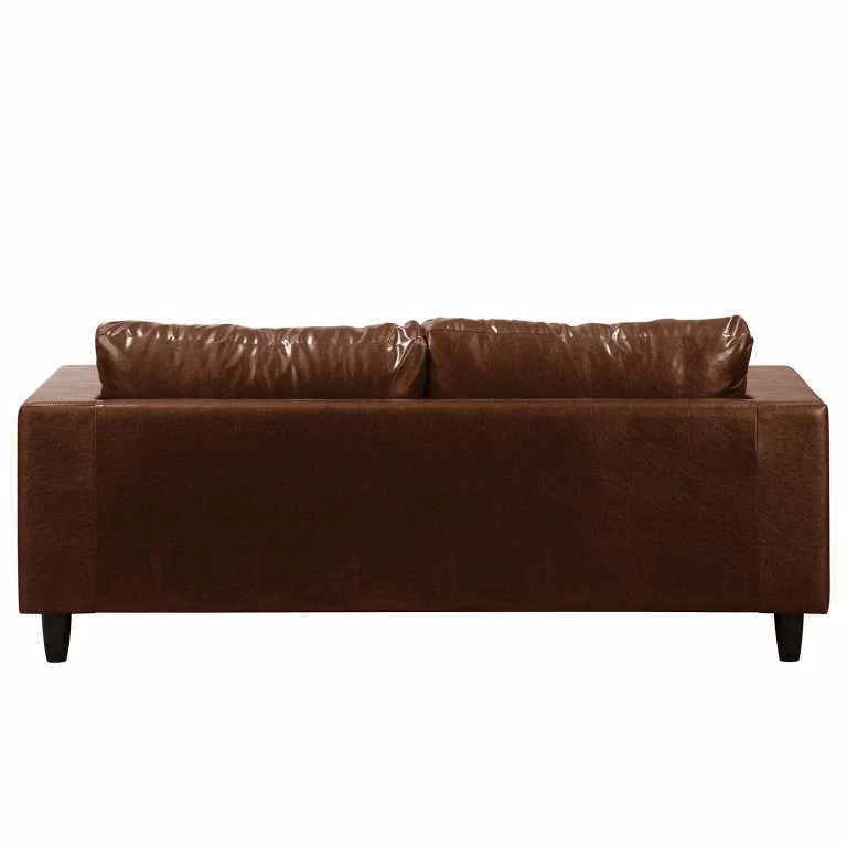 Loftscape Ars Manufacti Canapé Bexwell I (3 Places) – Imitation Cuir – Cuir Synthétique Maija: Marron Chocolat