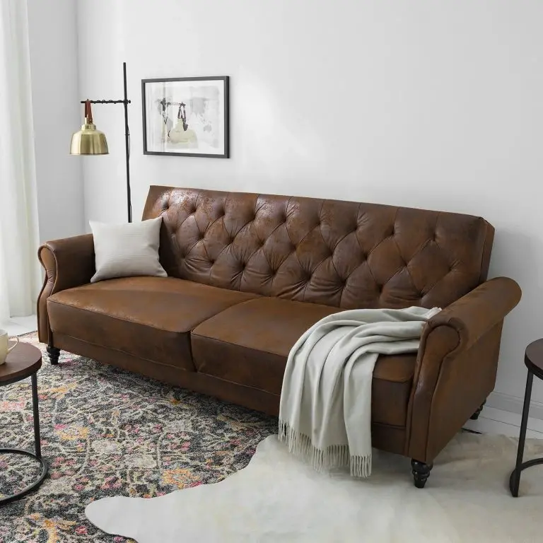 Loftscape Ars Manufacti Canapé Convertible Brampton – Microfibre – Marron