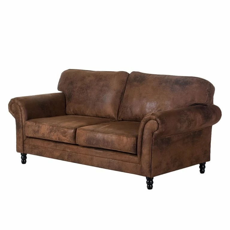 loftscape Ars manufacti Canapé Sombrero (3 places) – Cuir synthétique vieilli marron