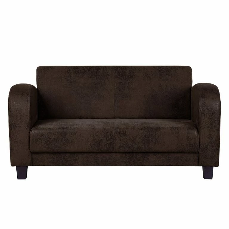 Loftscape Ars Manufacti Canapé Tullow (2 Places) – Aspect Vieux Cuir Marron Foncé