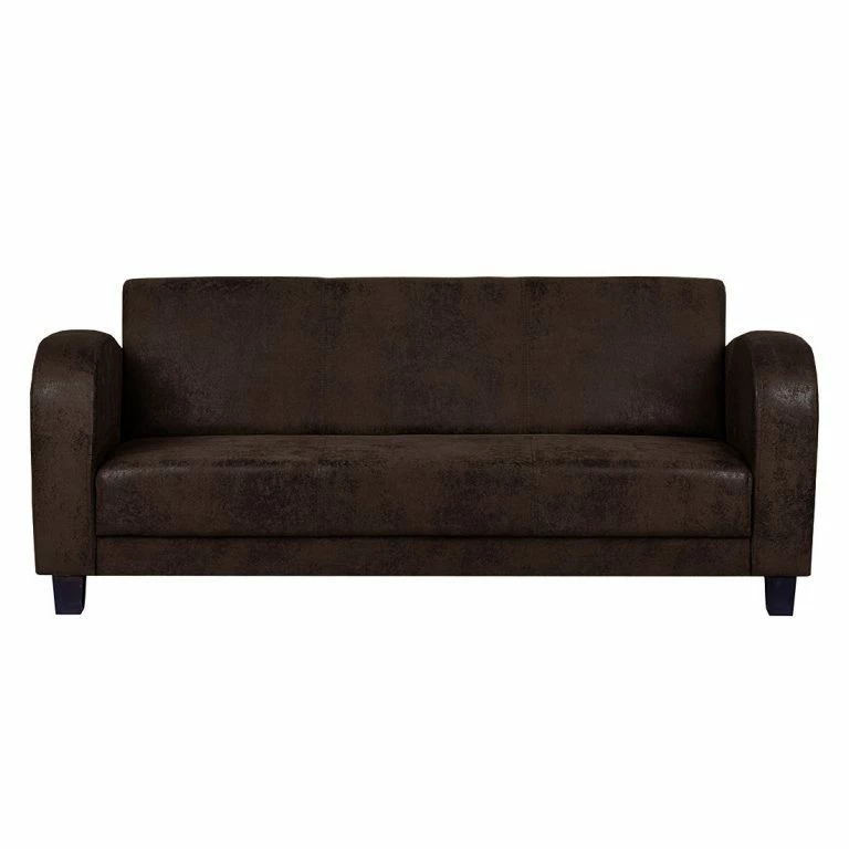 Loftscape Ars Manufacti Canapé Tullow (3 Places) – Aspect Vieux Cuir Marron Foncé