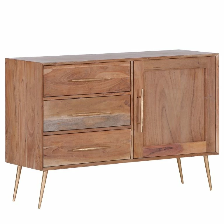 Loftscape Ars Manufacti Commode Bowdon – Cannage / Acacia Massif / Acacia / Doré