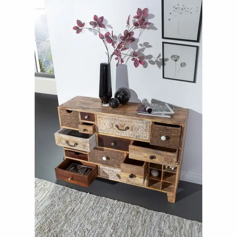 Loftscape Ars Manufacti Commode Curenna I – Manguier Partiellement Massif – Manguier / Marron