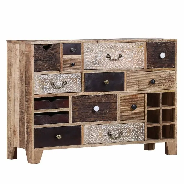 loftscape Ars manufacti Commode Curenna I – Manguier partiellement massif – Manguier / Marron