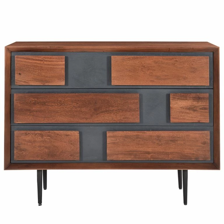 Loftscape Ars Manufacti Commode Envo – Acacia Massif / Placage En Pierre – Acacia / Ardoise