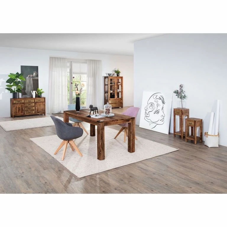 loftscape Ars manufacti Console d’appoint Pintage petit modèle – Manguier massif – Teinté et verni