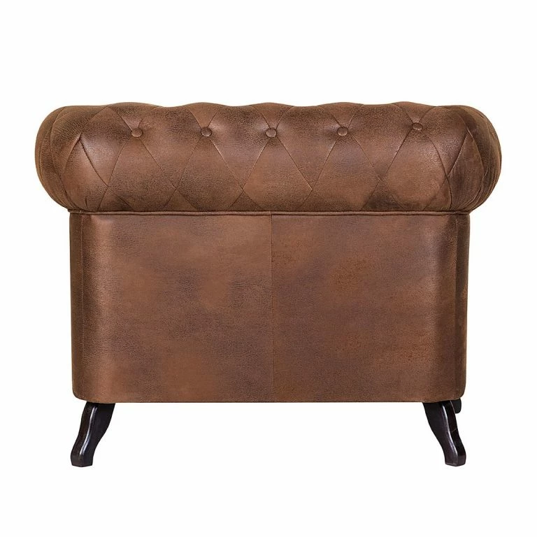 Loftscape Ars Manufacti Fauteuil Benavente – Aspect Vieux Cuir Marron