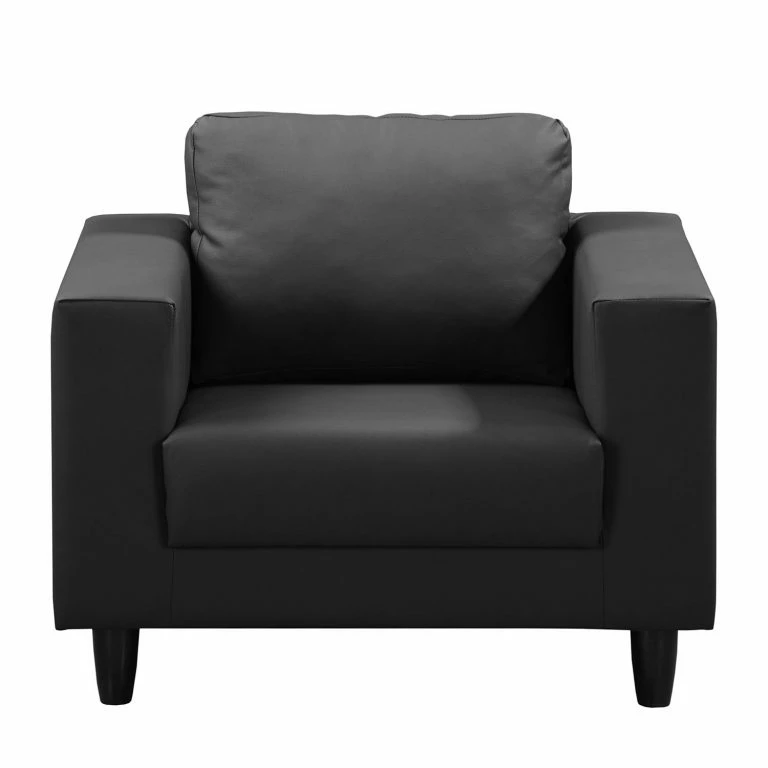 Loftscape Ars Manufacti Fauteuil Bexwell I – Imitation Cuir – Cuir Synthétique Madara: Noir