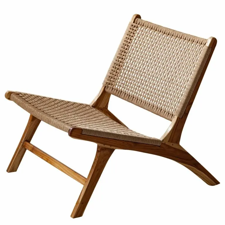 Loftscape Ars Manufacti Fauteuil Design Sulina – Rotin /Teck Massif – Naturel / Teck