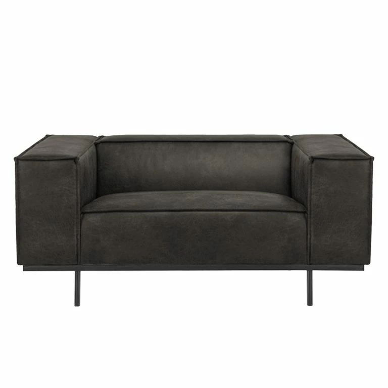 Loftscape Ars Manufacti Fauteuil Kups I – Velours – Tissu Composite Esha: Basalte