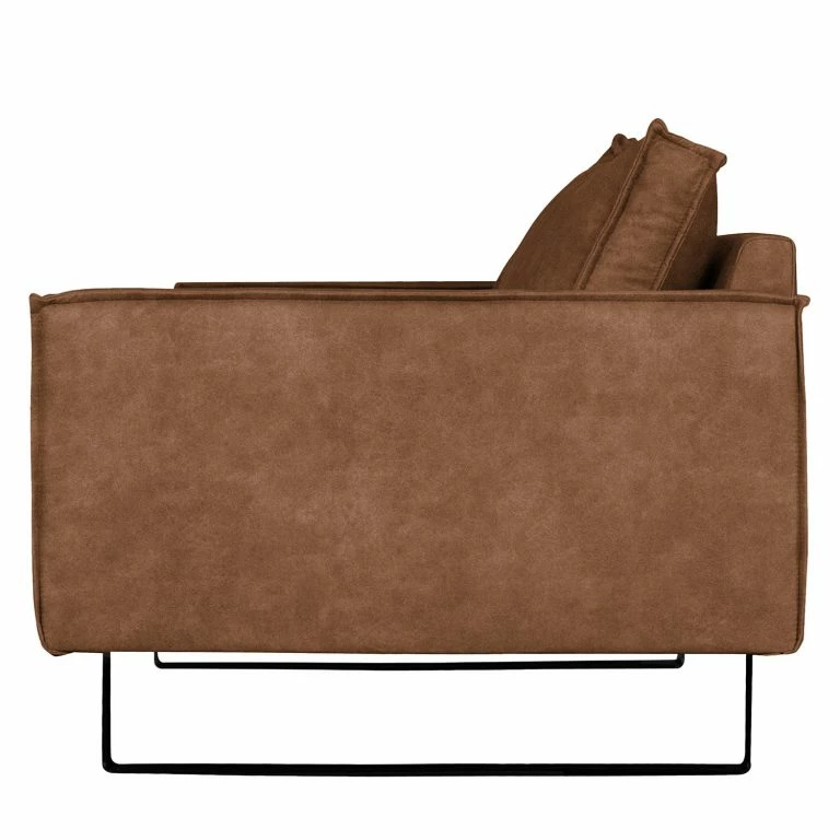 Loftscape Ars Manufacti Fauteuil Liel I – Aspect Cuir Vieilli – Microfibre Priya: Cognac