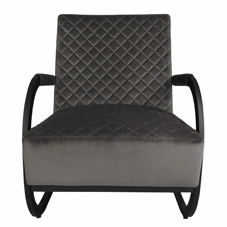 Loftscape Ars Manufacti Fauteuil Liez – Velours – Velours Ravi: Gris