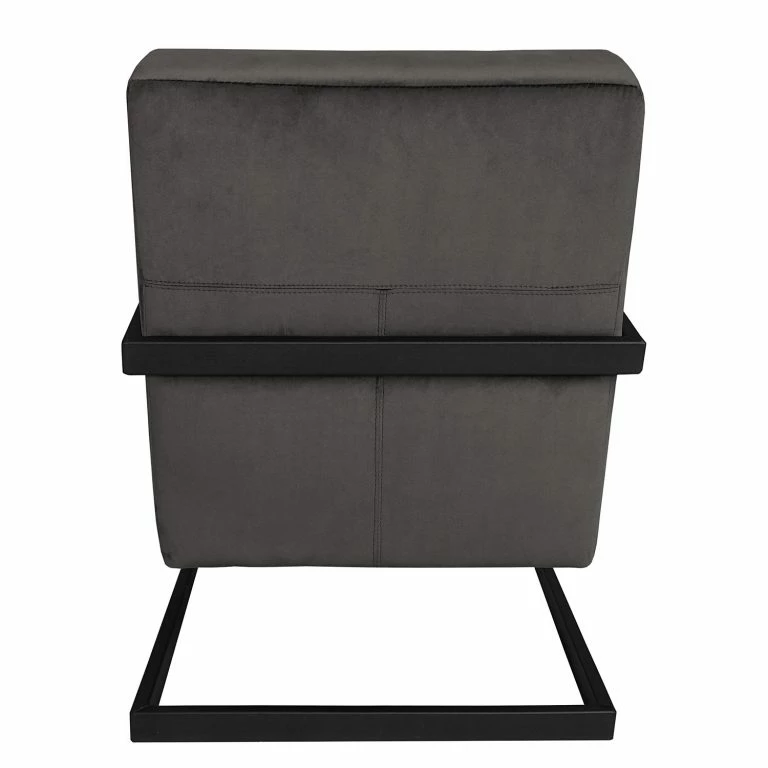 Loftscape Ars Manufacti Fauteuil Liez – Velours – Velours Ravi: Gris