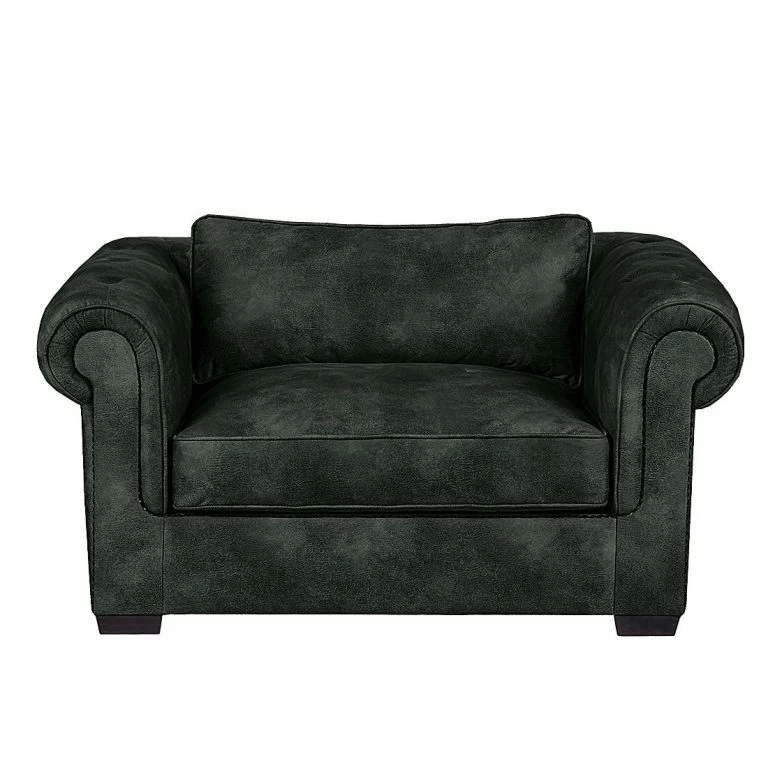 Loftscape Ars Manufacti Fauteuil Mallow – Aspect Cuir Vieilli Anthracite