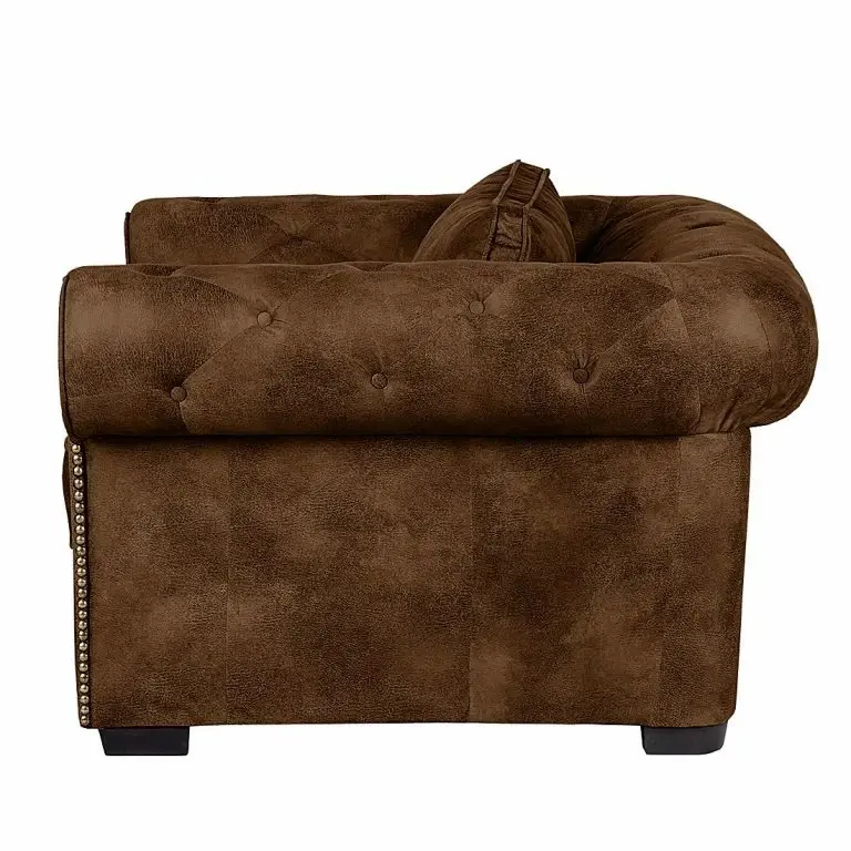 Loftscape Ars Manufacti Fauteuil Mallow – Aspect Cuir Vieilli Marron