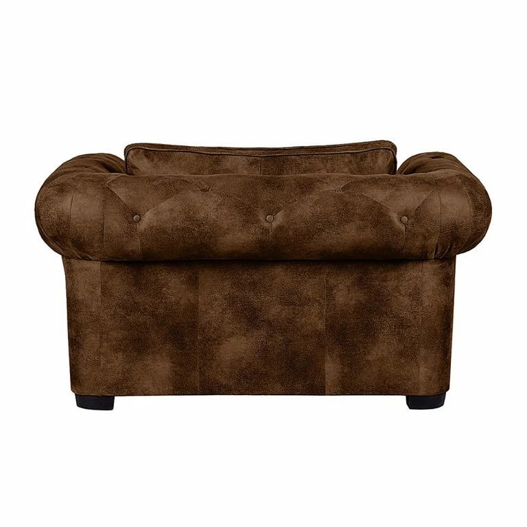 Loftscape Ars Manufacti Fauteuil Mallow – Aspect Cuir Vieilli Marron