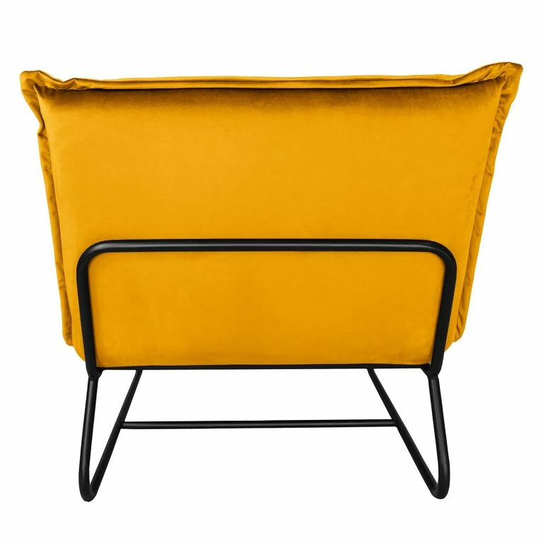 Loftscape Ars Manufacti Fauteuil Mazac – Velours Ravi: Jaune Moutarde