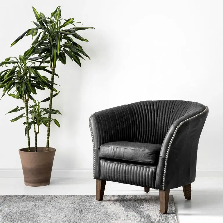 Loftscape Ars Manufacti Fauteuil Membre II – Cuir Véritable – Noir