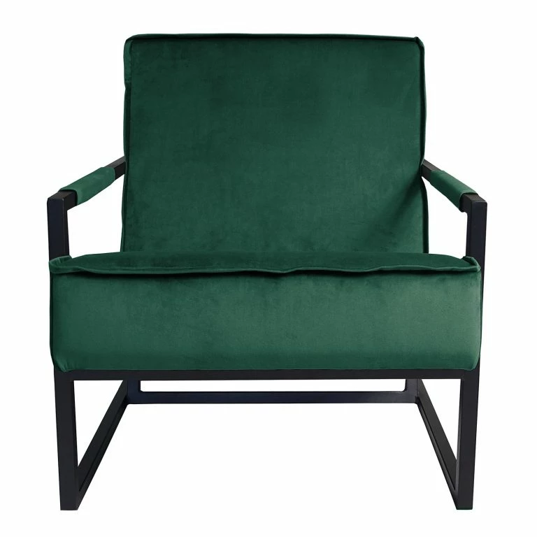 Loftscape Ars Manufacti Fauteuil Novella – Velours Ravi: Vert Vieilli
