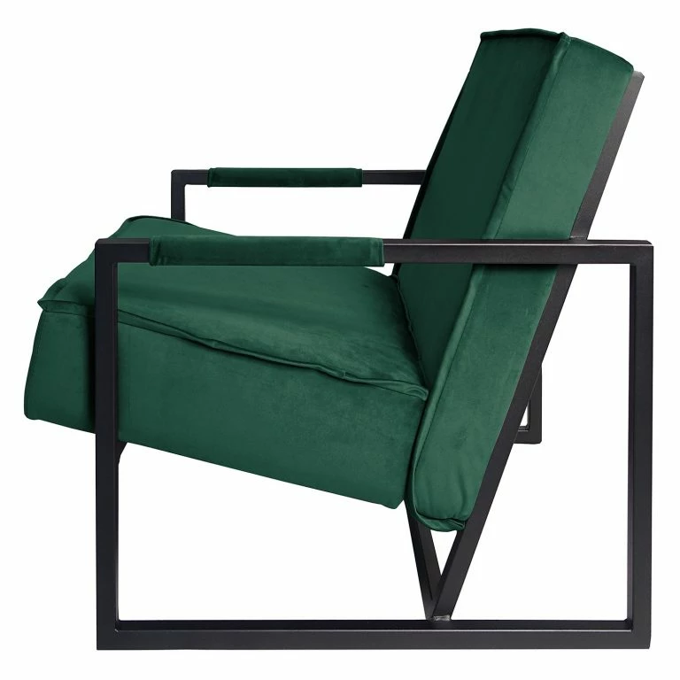 Loftscape Ars Manufacti Fauteuil Novella – Velours Ravi: Vert Vieilli