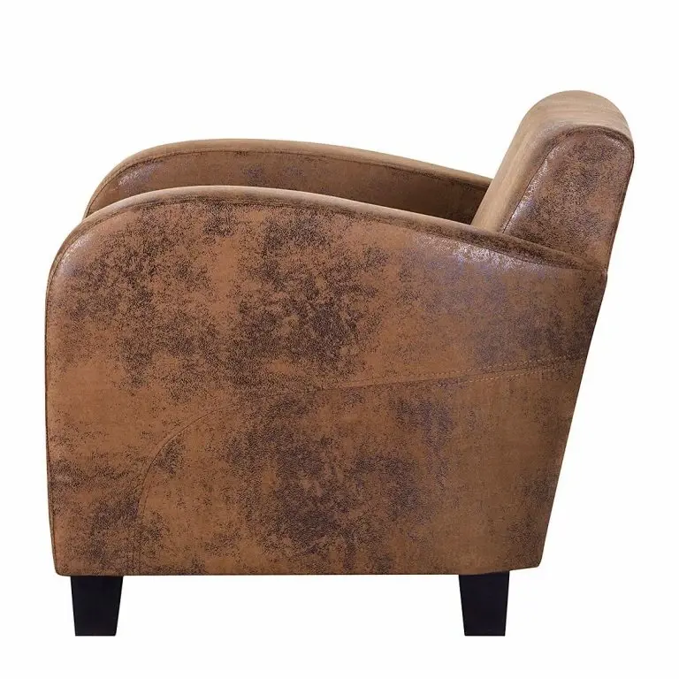 Loftscape Ars Manufacti Fauteuil Tullow – Aspect Vieux Cuir Marron