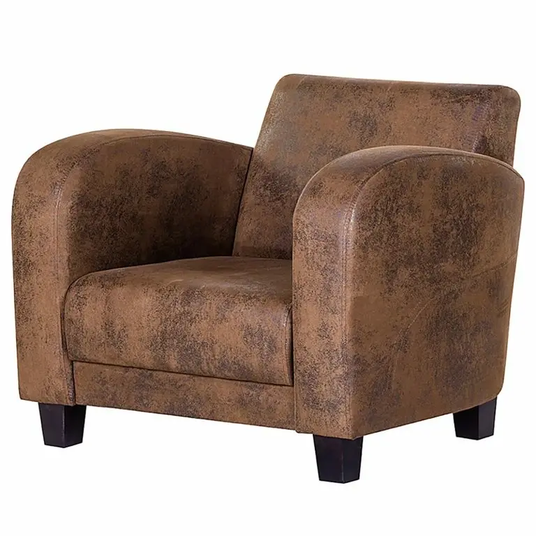 loftscape Ars manufacti Fauteuil Tullow – Aspect vieux cuir marron