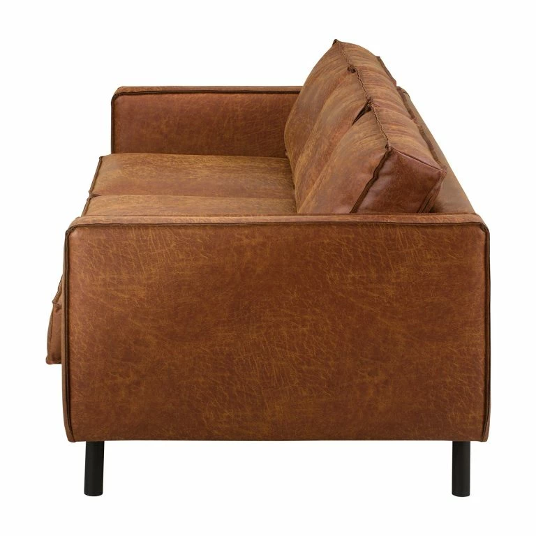Loftscape Ars Manufacti Grand Canapé FORT DODGE – Microfibre Yaka: Cognac