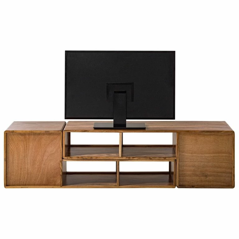 Loftscape Ars Manufacti Meuble TV Buuda – Partiellement En Acacia Massif – Écru / Acacia